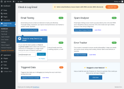 Page screenshot: Check & Log Email