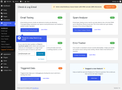 Page screenshot: Check & Log Email