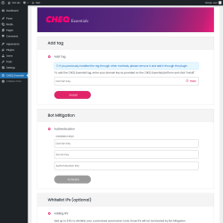 Page screenshot: CHEQ Essential
