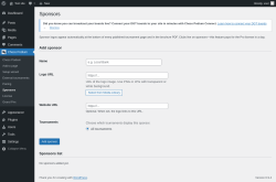 Page screenshot: Chess Podium &rarr; Sponsors