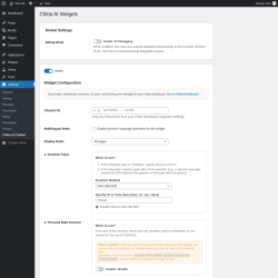 Page screenshot: Settings &rarr; Chitta AI Chatbot