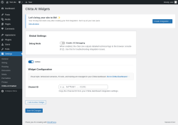 Page screenshot: Settings &rarr; Chitta AI Chatbot