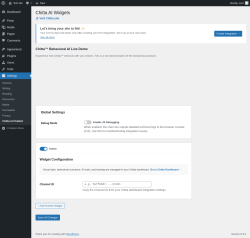 Page screenshot: Settings &rarr; Chitta AI Chatbot