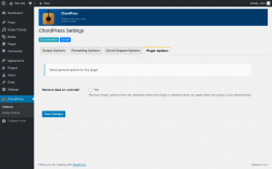 Page screenshot: ChordPress → Plugin Options