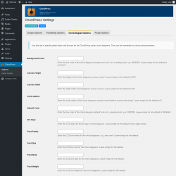Page screenshot: ChordPress → Chord Diagram Options