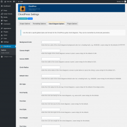 Page screenshot: ChordPress → Chord Diagram Options