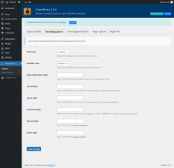 Page screenshot: ChordPress → Formatting Options