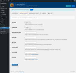 Page screenshot: ChordPress → Formatting Options