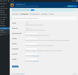 Page screenshot: ChordPress → Formatting Options