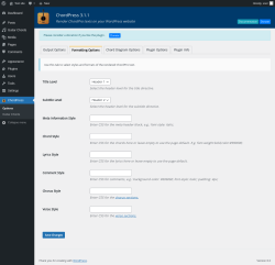 Page screenshot: ChordPress → Formatting Options