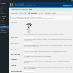 Page screenshot: ChordPress → Chord Diagram Options