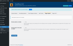 Page screenshot: ChordPress → Plugin Options