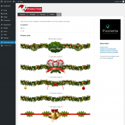 Page screenshot: Christmas panda