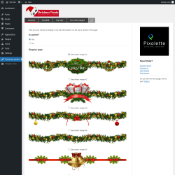 Page screenshot: Christmas panda