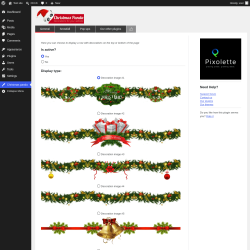 Page screenshot: Christmas panda