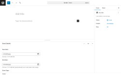 Page screenshot: Year Planning &rarr; Add New Event