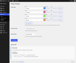 Page screenshot: Planly &rarr; Settings