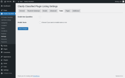 Page screenshot: Clasify Classified → Settings → Tools