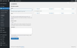 Page screenshot: Clasify Classified → Locations