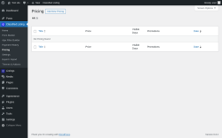 Page screenshot: Classified Listing → Pricing