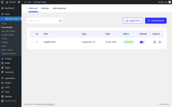 Page screenshot: Classified Listing → Form Builder