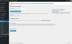 Page screenshot: Settings → Anti-Spam by CleanTalk