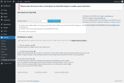 Page screenshot: Settings → Anti-Spam by CleanTalk