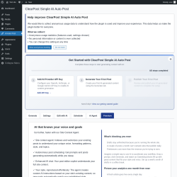 Page screenshot: AI Auto Post &rarr; 
				Premium			