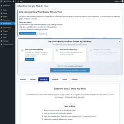 Page screenshot: AI Auto Post &rarr; 
				Edit with AI			