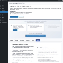 Page screenshot: AI Auto Post &rarr; 
				Premium			