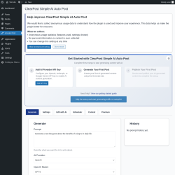 Page screenshot: AI Auto Post