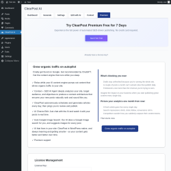 Page screenshot: ClearPost AI &rarr; 
				Premium			
