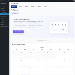 Page screenshot: ClearPost AI
