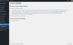 Page screenshot: Click & Pledge
