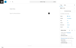 Page screenshot: Add Page ‹ Test site — WordPress