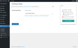 Page screenshot: Click to Chat → Greetings