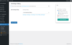 Page screenshot: Click to Chat &rarr; Greetings