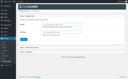 Page screenshot: Settings →  ClickGUARD