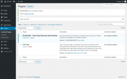 Page screenshot: Plugins ‹ Test site — WordPress
