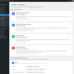 Page screenshot: Clielo &rarr; Shortcodes