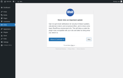 Page screenshot: Clielo &lsaquo; Test site &mdash; WordPress
