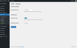 Page screenshot: Clielo &rarr; Settings