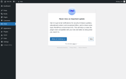Page screenshot: Clielo &lsaquo; Test site &mdash; WordPress