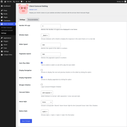 Page screenshot: Client Carousel &rarr; Settings