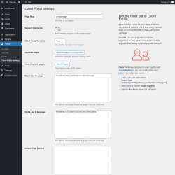 Page screenshot: Users &rarr; Client Portal Settings