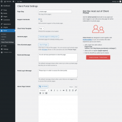 Page screenshot: Users &rarr; Client Portal Settings