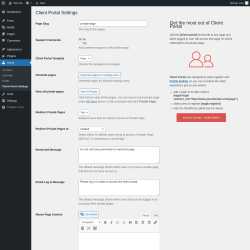 Page screenshot: Users &rarr; Client Portal Settings