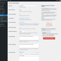 Page screenshot: Users &rarr; Client Portal Settings
