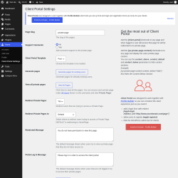 Page screenshot: Users &rarr; Client Portal Settings