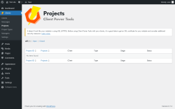 Page screenshot: Clients &rarr; Projects